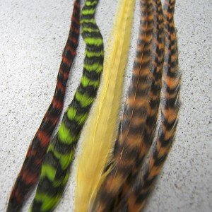 Natural  grizzly rooster feathers for hair extension