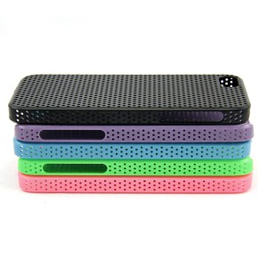 Cute Popular Reticular Cases for iPhone 5 Color Black/Purple/Blue/Green/Pink