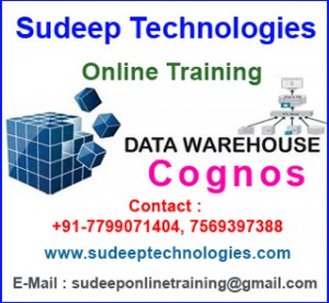 Cognos Online Training from India