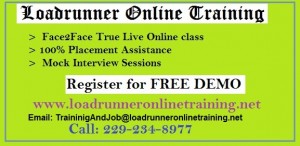 Loadrunner  Online Training And Placement Assistance