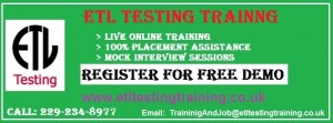 ETL Testing Online Training and Placement Assistance