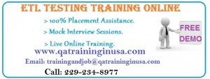 ETL Testing Online Training And Placement Assistance