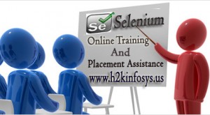 Best Selenium Webdriver Online Training and Placement.