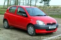 RED TOYOTA YARIS FOR SELL NOW