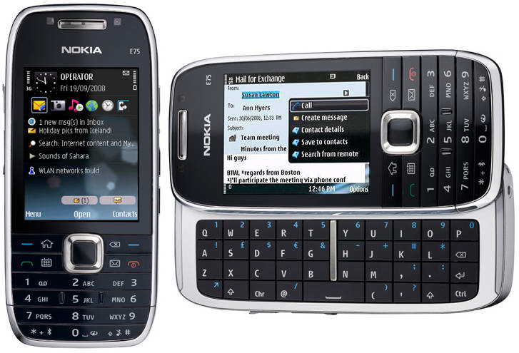 Nokia E72 and E75 for sales